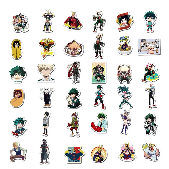 My Hero Academia Boku No Hero Academia Stickers 10/50/100Pcs 6