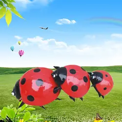 Уличная садовая скульптура модель Жук украшение двора садовое украшение Coccinella septemпункtata газон пейзаж эскиз мех