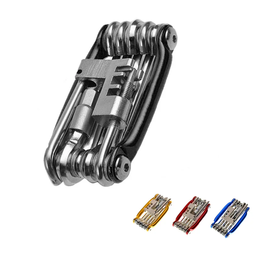 

11 In 1 Mini Repair Pocket Folding Tool Cycling Multi Repair Tools Kit Wrench Moutain Road Bike Tool Set Bicycle Accessories