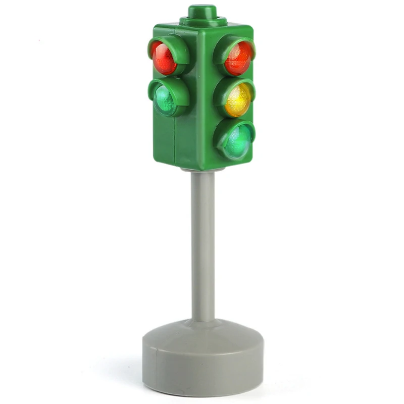  1pcs Traffic light traffic Safety Education Toys sound and light puzzle Montessori simulation child - 4000124002767