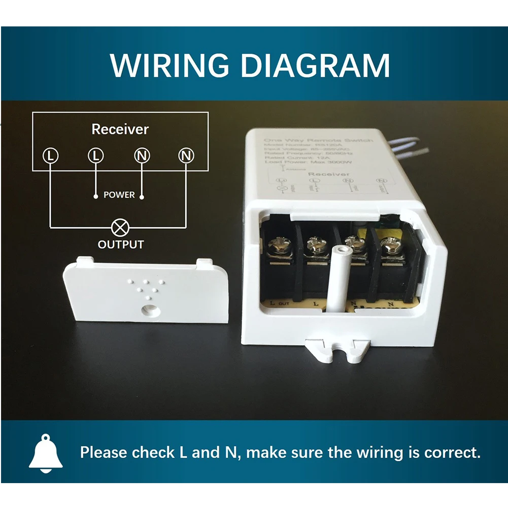 

Long Range Large Load Wireless Remote Switch Intelligent High Power Widely Multifunction Anti Interference On Off Home Use