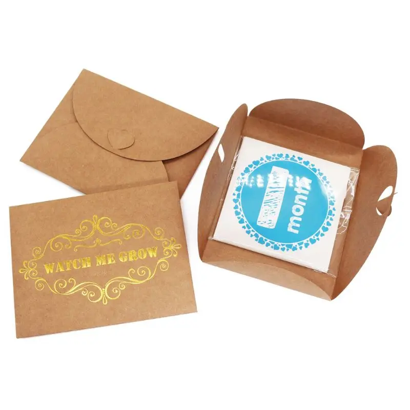 

12PCS/Set Baby Month Sticker Newborn Photo Prop Stickers 1-12 Months Photo Stickers DIY Scrapbook Album Card Stickers 090B