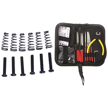 

6 Pcs Electric Guitar Tremolo Bridge String Saddles Mount & Guitar Repair Kit,Set of 14Pc Repair & Maintenance Tools