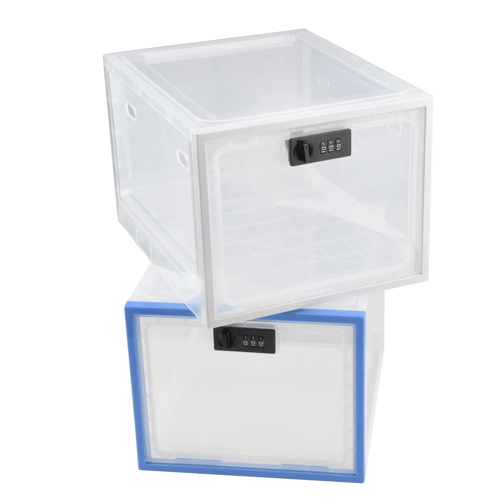 Refrigerator Food Transparent Storage Box With Combination Lock Medicine  Box Compact Sanitary Mobile Phone Tablet Password