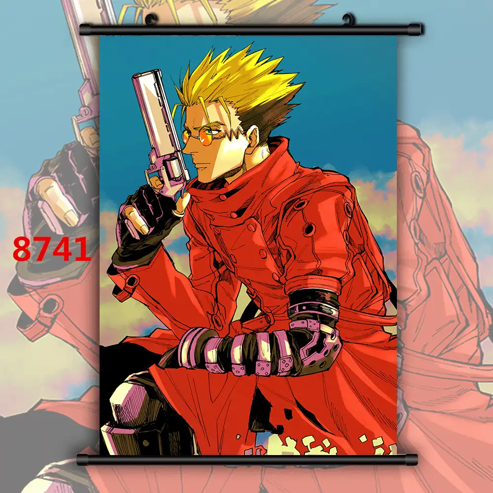Trigun Vash The Stampede Nicholas Anime Manga Wall Poster Scroll Aliexpress