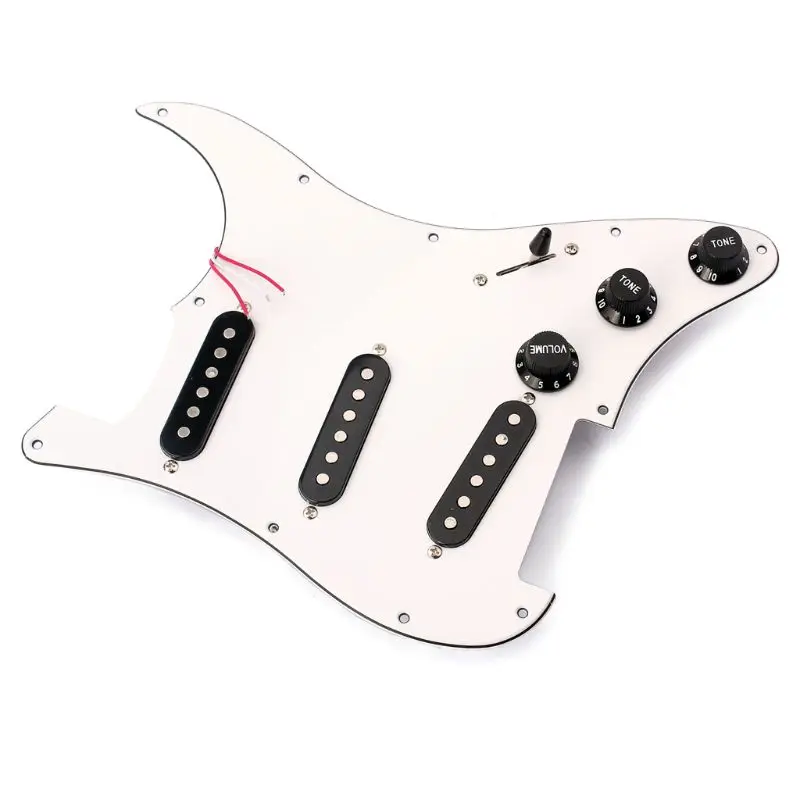 Prewired накладка SSS с одной катушки ЗВУКОСНИМАТЕЛИ ДЛЯ электрогитара Strat