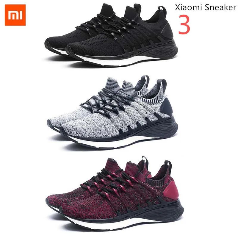 Мужские кроссовки Xiaomi Mijia новые уличные спортивные с 3D замком Fishbone вязаные