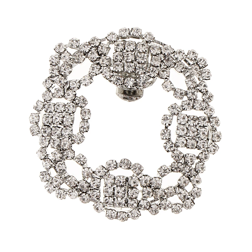 Shiny Rhinestone Crystal Wedding Bridal Diamante Crystal Shoe Clips  Alloy Anklets