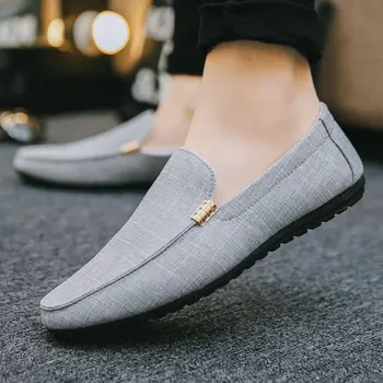 

Slip-on Comfortable Loafer Breathable Canvas Summer Shoes Men Sneakers Flats Men Casual Shoes Tenis masculino Zapatillas Hombre