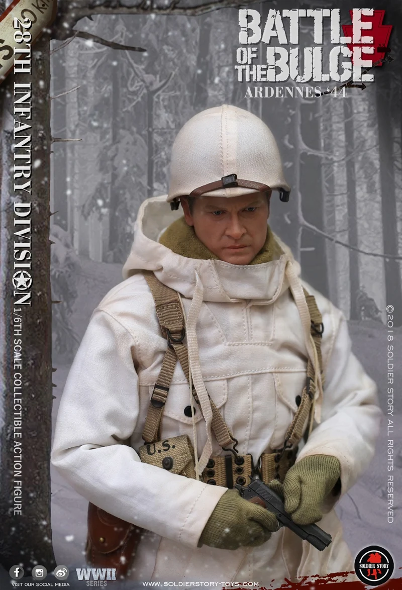 SoldierStory SS111 1/6 армии США 28-я стрелковая дивизия Арденны 1944 солдатская фигурка коллекция Второй мировой войны военные фигурки