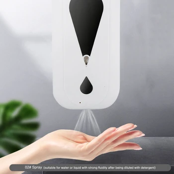 

1200ml Wall-Mount Automatic Sensor Hand Disinfection Touch-Free Lotion Pump Touchless Liquid Home For Kitchen Bathroom