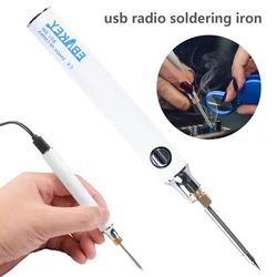 Kit de fer à souder électrique USB 5V 8W, fer à souder en étain, charge rapide USB, outils de soudage pour réparation de microélectronique Portable, 2021 
