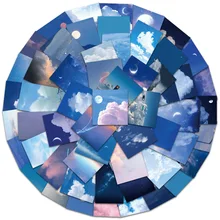 

10/30/50PCS Beautiful Starry Sky Landscape Aesthetics Creative Graffiti Scrapbook Guitar Phone Case Gift Toy Sticker Wholesale