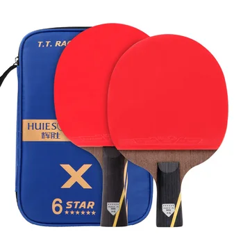 

Bat Racket Double-Sided 2Pcs Carbon Table Tennis Set Ping Pong Durable