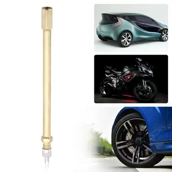 

HOT Brass Auto Tire Valve Stem Extension Pole Caps Extender Straight Bore 140 mm Tire Valve Extension Brass Tire Valve Extension