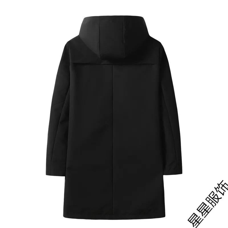 8xl 6xl 5xl Мужская Повседневная Длинная куртка большого размера демисезонная мужская деловая ветровка тонкая верхняя одежда парка свободная университетская куртка-бомбер