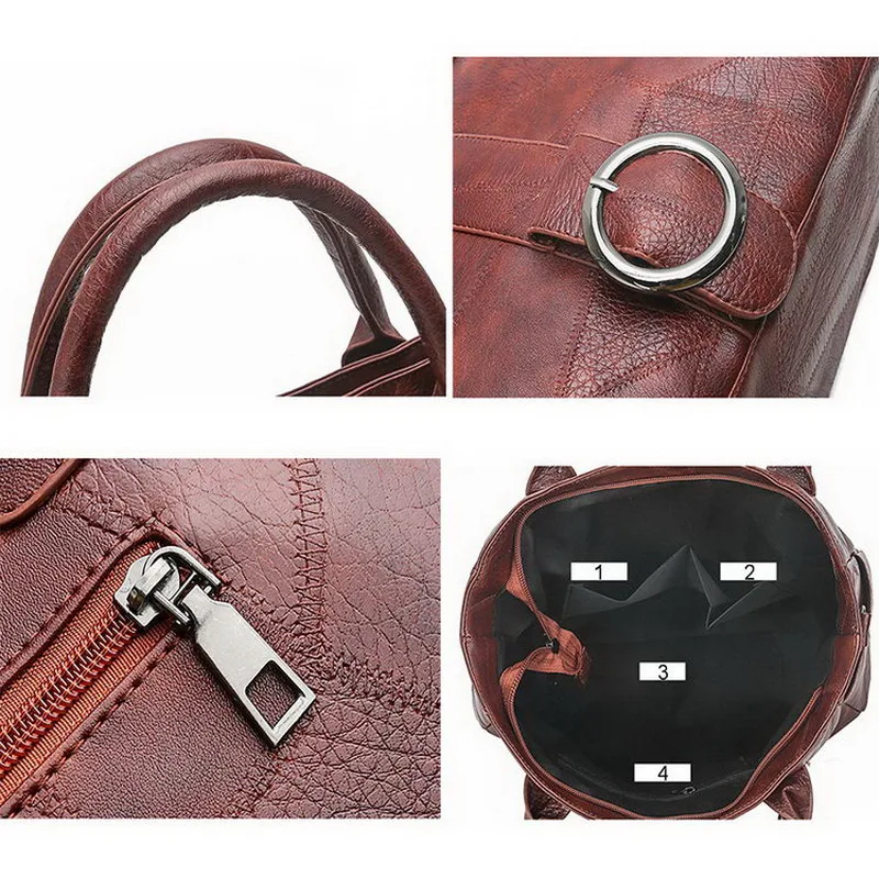  DIINOVIVO Retro Thread Ladies Hand Bags Large Capacity Tote Shoulder Bags Women Travel Crossbody Ha - 4000058531623