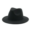 Fedora chapeau 54cm petits enfants enfant large birm couleur unie feutré classique simple enfant vintage formel automne hiver chapeaux femmes hommes ► Photo 3/6