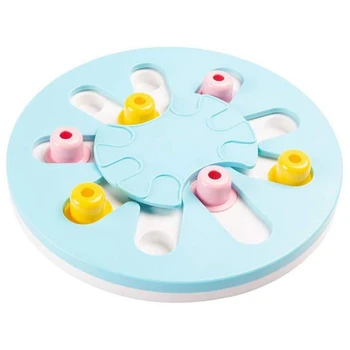 

Pet Slow Feed Bowl Leak Food Training Puzzle Dog Toy Dispenser Board Basin