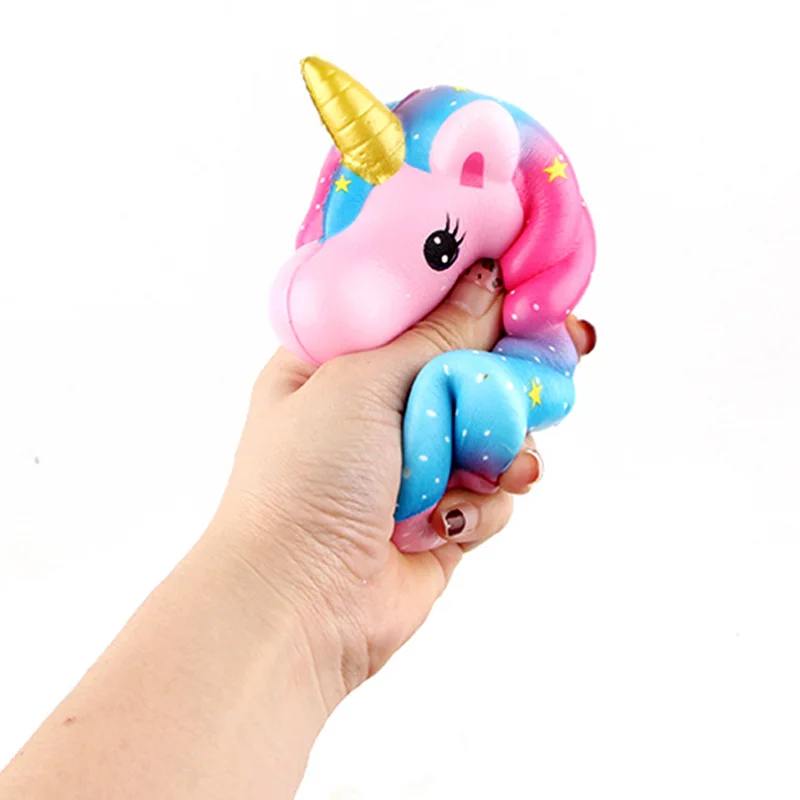 ПУ единорог животные милые медленно поднимающиеся Kawaii сжимаются детские игрушки сжатия рельеф декомпрессии сжимаются игрушки