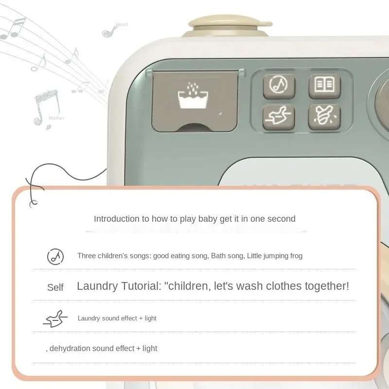 Mini Cleaning Toy Set Simulation Small Household Appliances Series Small Washing Machine Cleaner Play House Doll Set 5