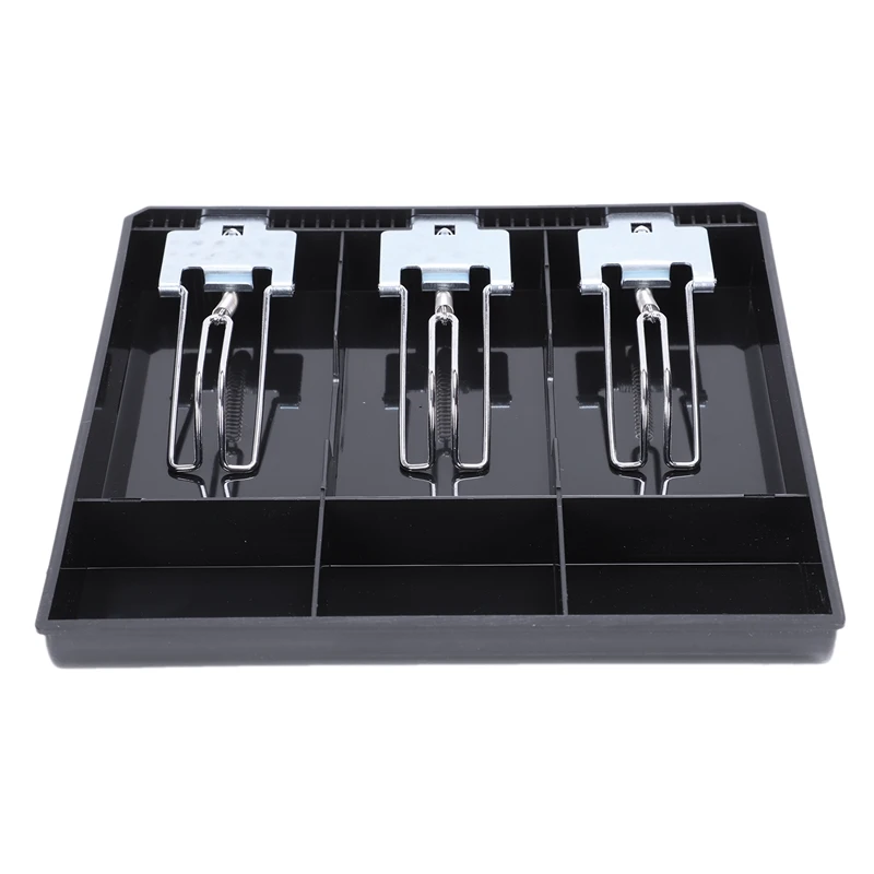 

3-Grid Money Cash Coin Register Insert Tray Replacement Cashier Drawer Storage Register Tray Box Classify Store