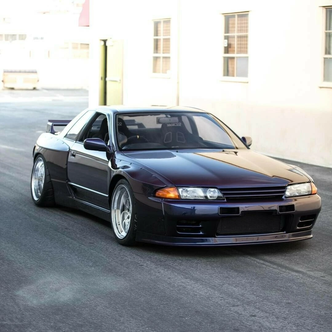 Car Accessories For Nissan R32 Skyline Gtr Rob Style Black Carbon Fiber Glossy Finished Front Bumper Lip Exterior Body Kits Body Kits Aliexpress