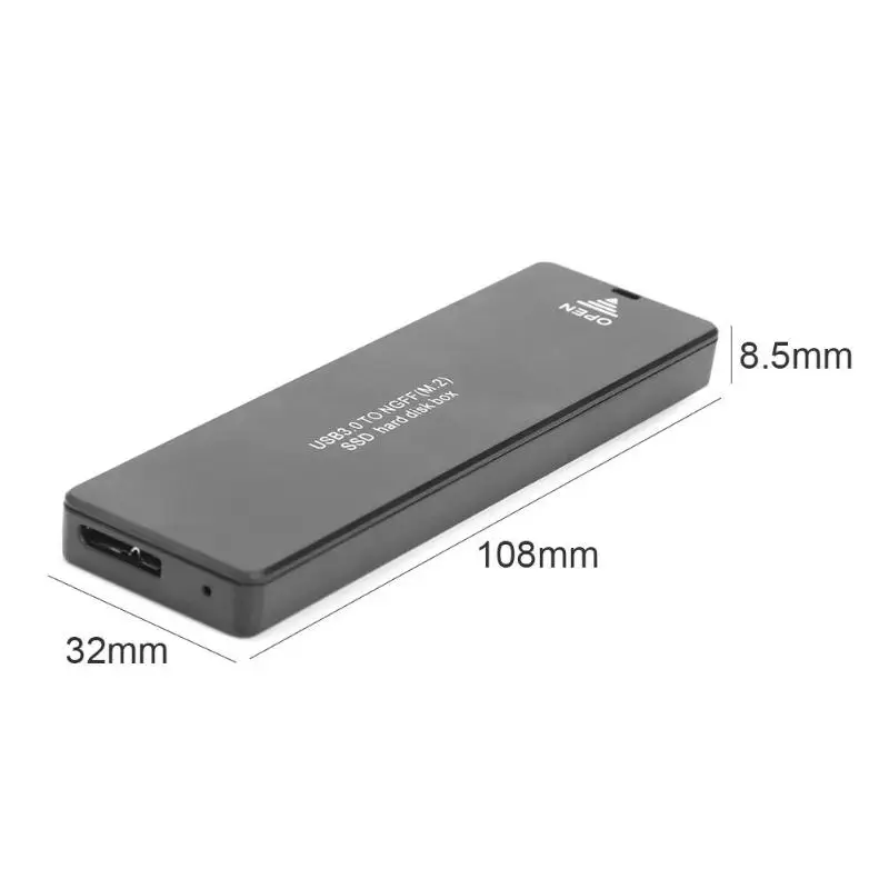 VKTECH NGFF SATA M.2 для type-C 3,0 SSD чехол для жесткого диска M2 2242 2260 2280 внешний жесткий диск Корпус для ПК Универсальный