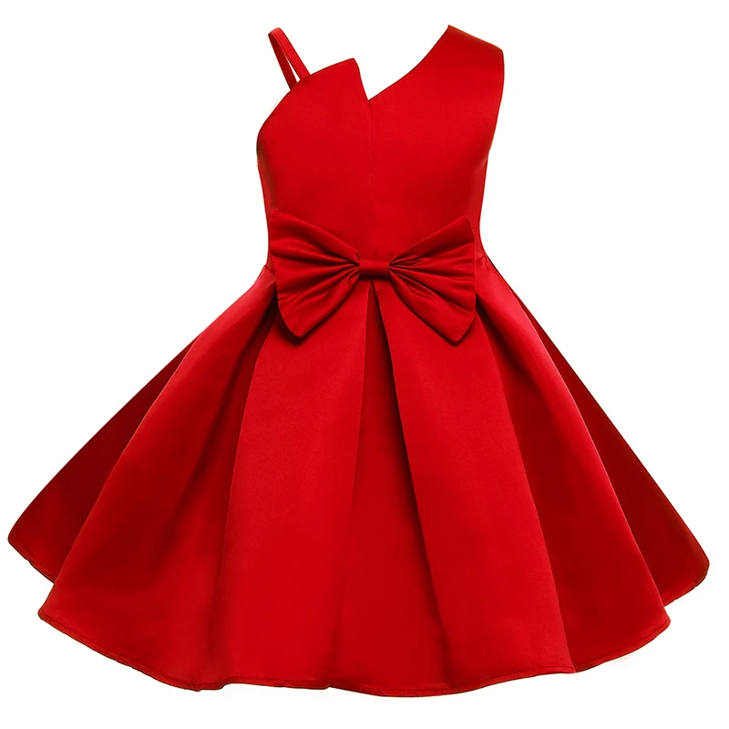

Solid Color Girls Dress Formal Princess Dress Regular Elegant Dresses for Girls Children Party Prom Holiday Gift Clothes