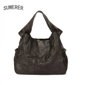 

Women Genuine Leather bag Sheepskin material luxury handbags women bags designer brand luxury handbag women leather shoulder bag