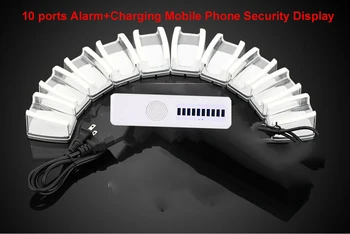 

10 Ports Anti Theft Burglar Device Phone Alarm Charging Security Display Stand for Mobile Phone and Tablet PC S60