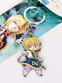 

New Anime HUNTER X HUNTER Keychain GON FREECSS LEORIO Key Ring Holder Metal Fashion Car Bag Chaveiro Key Chain Pendant Jewelry