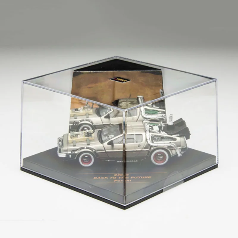 Модель автомобиля из металлического сплава 1/43, модель автомобиля, часть 1, 2, 3, машина времени, модель Delorean DMC-12, игрушка Назад в будущее