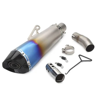 

Tube Motorcycle Sports Modified For kawasaki NINJA 400 Midpiece Ninja Z400 Whole Paragraph Fried Street Section Exhaust