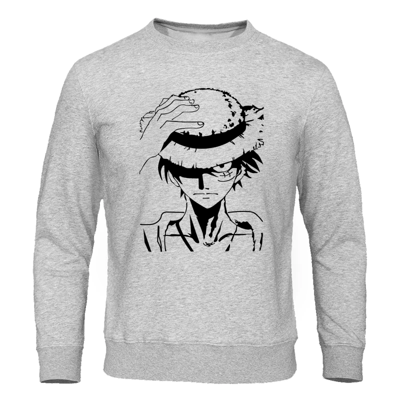 

One Piece Hoodie Men Japanese Anime Hoodies Male The Pirate King Luffy Sweatshirts Autumn Pullovers Youth high quality Tops