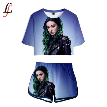 

Summer 3D New Polaris Modis Sexy Two Piece Set Short Sleeve Tops + Middle Shorts Suits Fitness Combinaison Harajuku Femme Suit