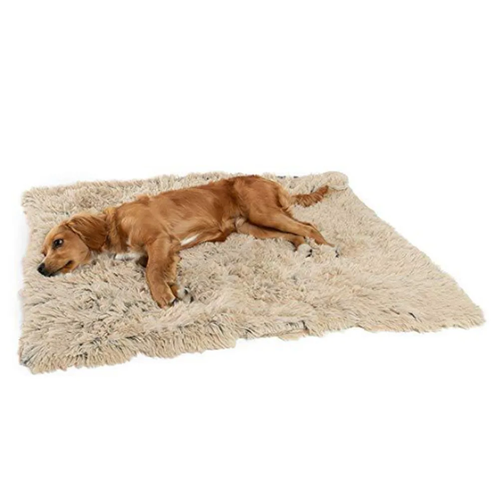 

Long Plush Pet Dog Cat Bed Blankets Fluffy Dog Bed Mats Deep Sleeping Soft Summer Thin Covers for Large Dogs Solid Cats Mattress