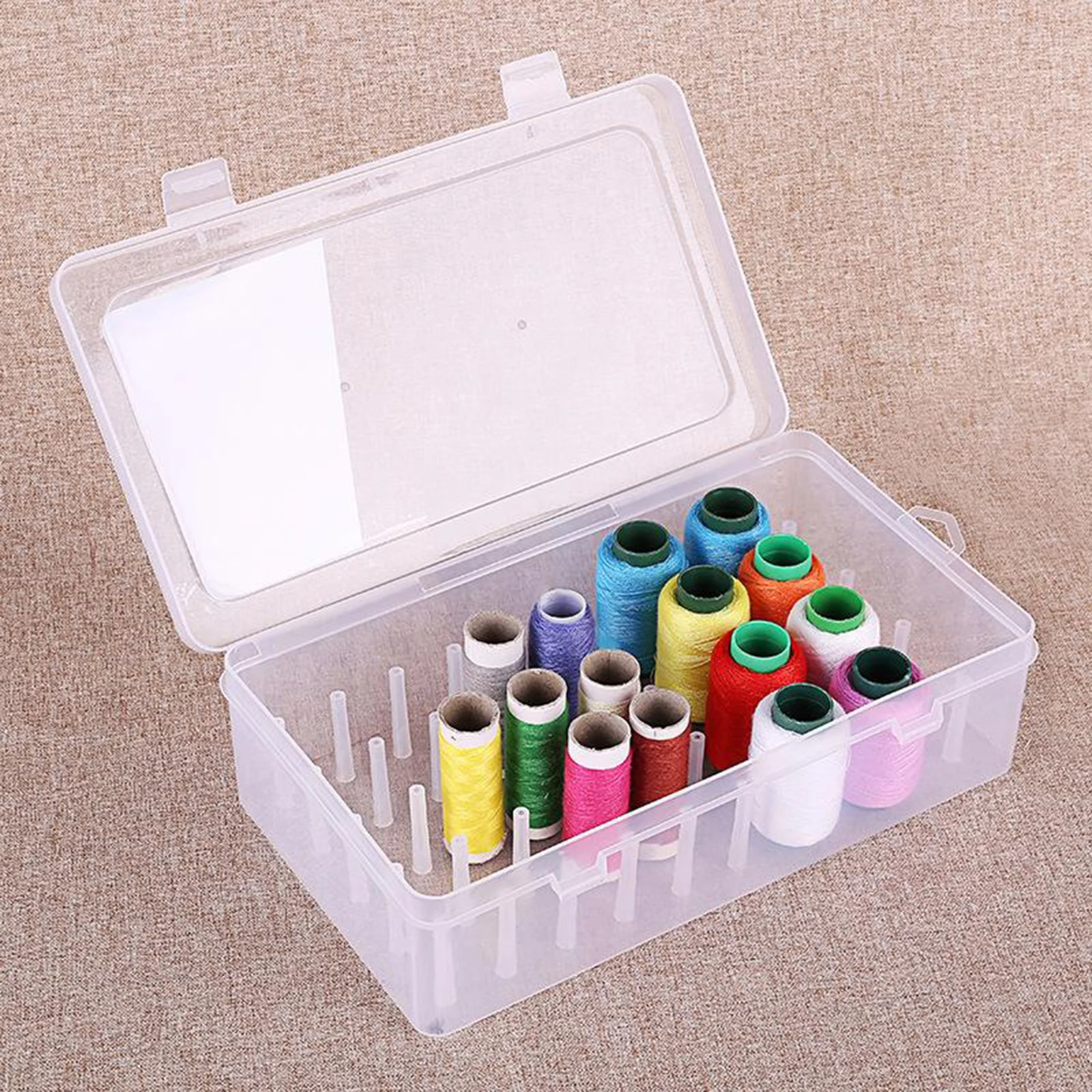 Empty Sew Threads Box Sewing Storage Case
