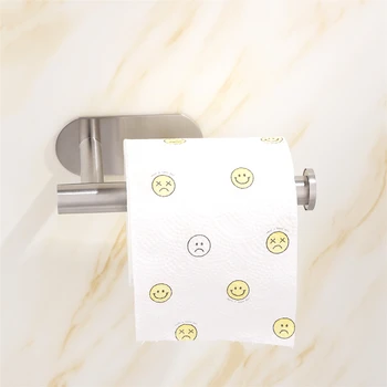 

Self Adhesive Roll Holder Toilet Paper Holder Stainless Steel, No Drilling Required, 3M Strong Adhesiveness and Waterproof