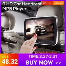9 ''Автомобильный подголовник монитор DVD MP5 плеер USB/SD/HDMI/FM/игра Автомобильный цифровой экран Аудио Видео Радио Стерео пульт дистанционного уп...(China)
