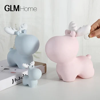 

ELK CHILD PIGGY BANK FOR CHILDREN NUMISMATICS COIN BOX PIGGY BANK MONEY PIGGYBANK TOYS SIMULATION MONEY BOXES HOME DECOR GIFT