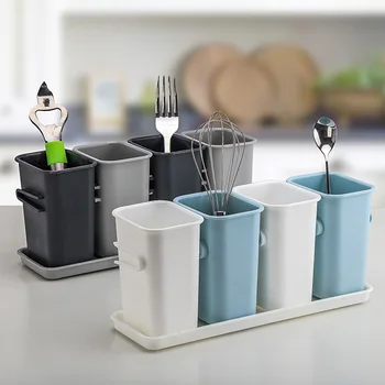 

Creative Multi-function Storage Holder Chopsticks Tablewares Spoons Drain Finishing Basket Cutlery Storage Box Kitchen Organizer