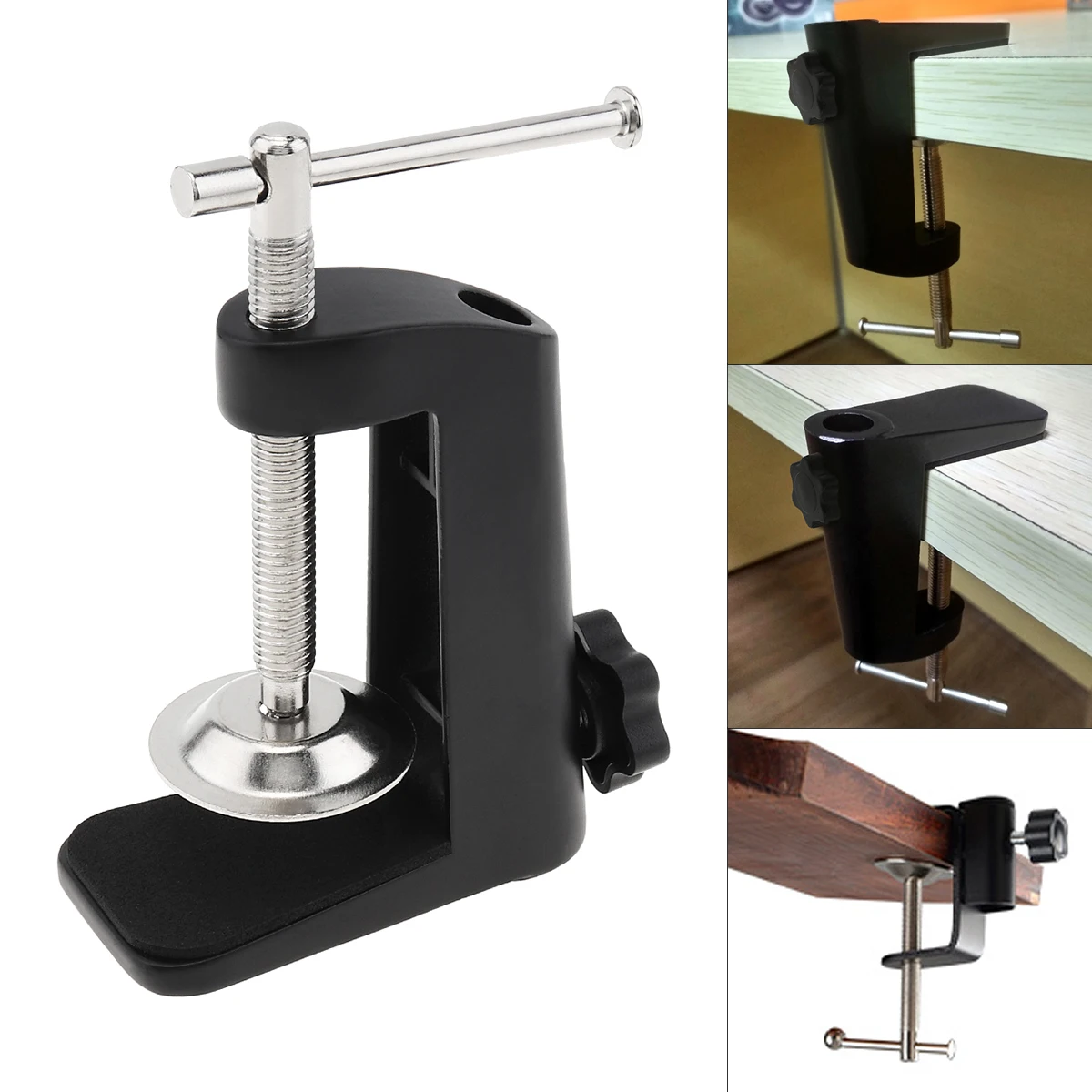 Aluminum Alloy Microphone Cantilever Bracket Clamp Holder with 12MM Hole Diameter and Non-slip Mat for Audio accessories | Лампы и