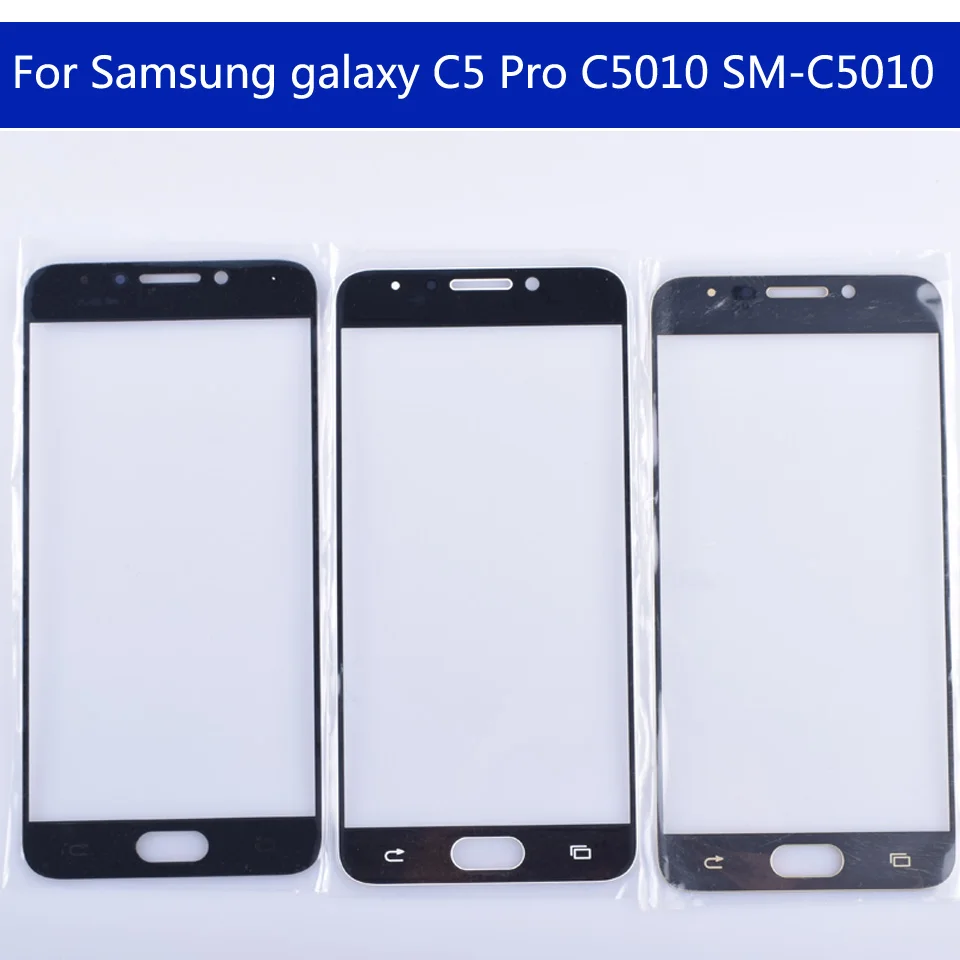 5," для Galaxy C5 Pro C5010 SM-C5010 сенсорный экран передняя стеклянная панель сенсорный экран внешняя стеклянная линза без ЖК-дисплея