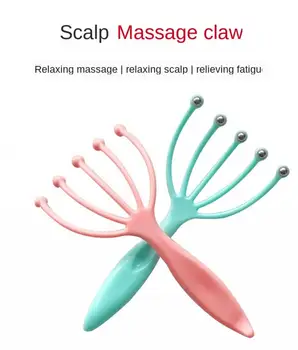 

Analog Human Hand Scalp Massager Relief Pressure Tool Five-claw Scalp Massager Head Relax Relief Fatigue Health Care Tool
