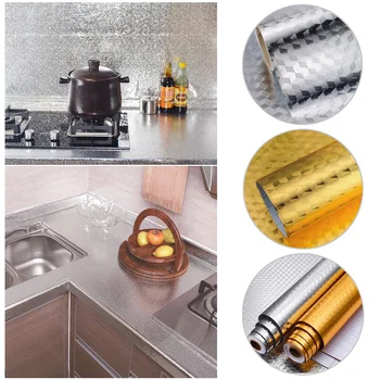 

Kitchen Oil-Proof Diamond Grid Moisture-Proof Self-Adhesive Wall Sticker
