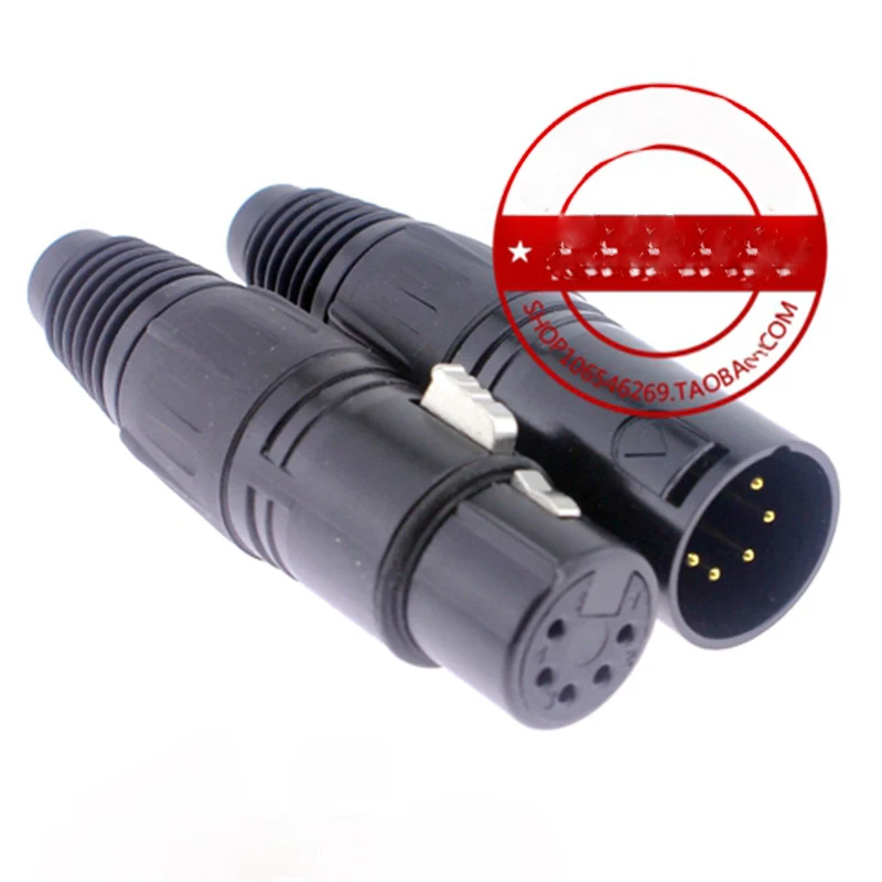 

20 pcs XLR Male Female Connector 5 Pin XLR Microphone Audio Connector Plug