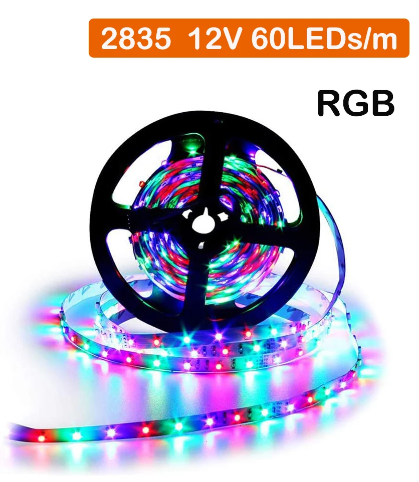 5 метров 300 светодиодов неводонепроницаемая Светодиодная лента RGB 2835 12 В