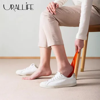 

Urallife Professional Feather Shape Shoehorn Abs Smooth Shoe Lifter Flexible Sturdy Slip New Design Shoe Horn For Home Family