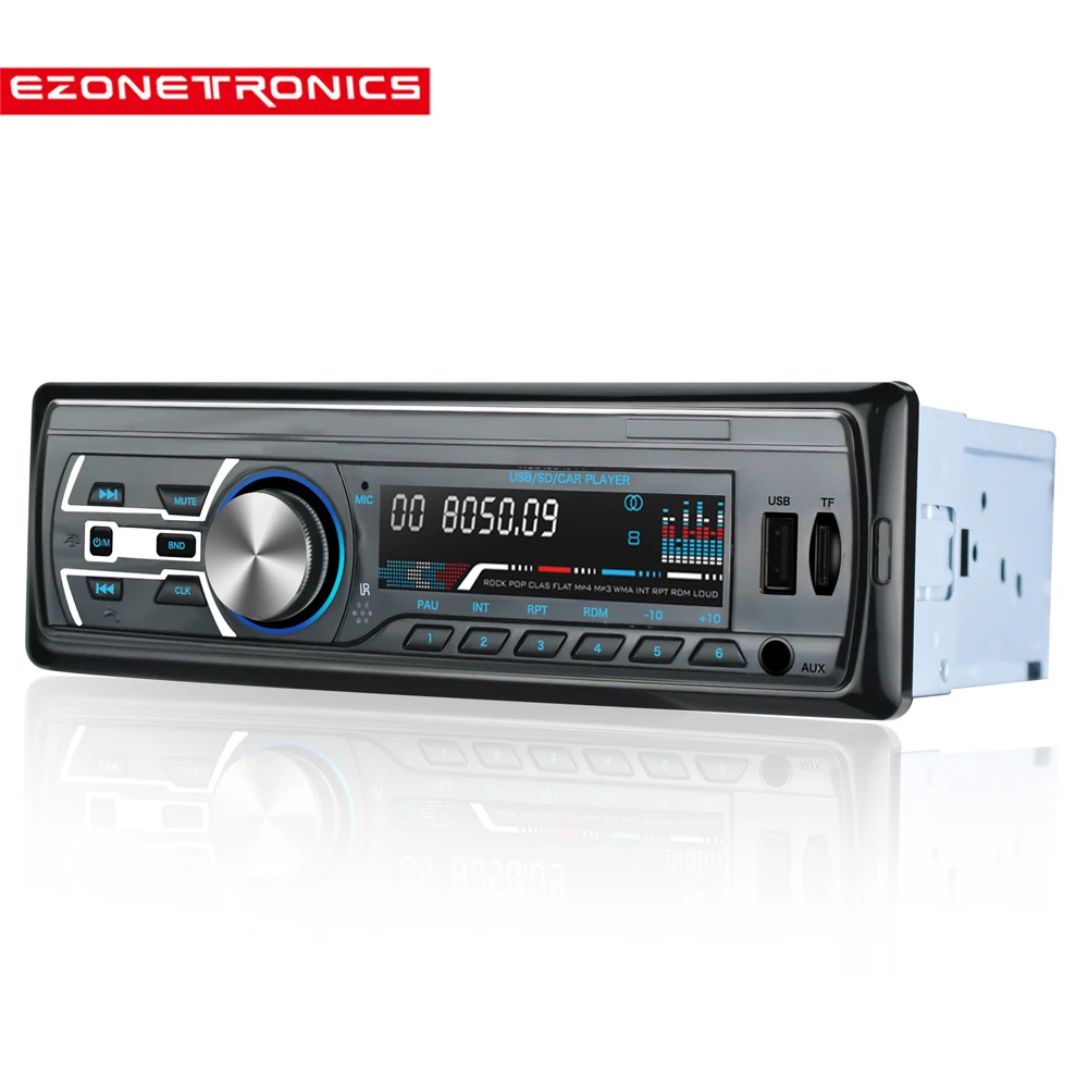 Автомобильный Радио стерео плеер Bluetooth телефон аудио Авто AUX-IN MP3 FM/AM/USB/1Din/пульт дистанционного управления 12 В универсальная JQ1584